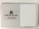 PACK Cahier d'exercices du Défi des 100 jours VIE EXTRAORDINAIRE  + 100 cartes d'INSPIRATION + POCHETTE CADEAU