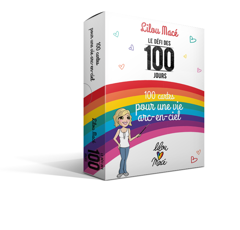 PACK Cahier d'exercices du Défi des 100 jours pour UNE VIE ARC-EN-CIEL  + Carnet de notes + 100 cartes Arc-en-ciel