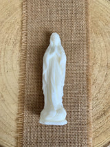 Madone - Statue de cire Notre Dame de Lourdes Blanc Immaculée 2 tailles