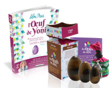 Kit complet Oeuf de Yoni OEIL DE TIGRE : pierre de la force intérieure et de l’ancrage physique, Les Oeufs de Lilou