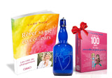 PACK "Se faire du bien": 1 Blue Bottle Je t'aime 750ml + 1 livre Rêver sa vie en couleurs + en cadeau 100 cartes Femmes offertes