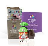 Précommande - Kit complet Oeuf de Yoni Quartz Fumé PETIT PERCÉ, pierre de l’enracinement et de la stabilité, Les Oeufs de Lilou