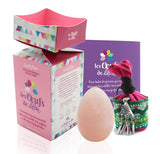 Kit complet PACK 2 Oeufs de yoni en QUARTZ ROSE - GRANDE et MOYENNE taille